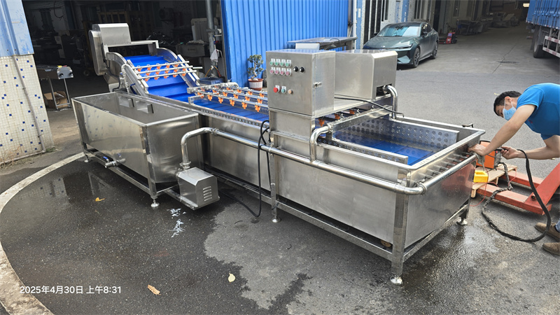 讓果蔬去農殘煥新機的大型水果清洗機，根莖葉菜類生產線通配 
